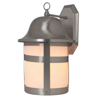 Trans Globe Lighting 4581 BN 2 Light Coach Lantern in Brushed Nickel